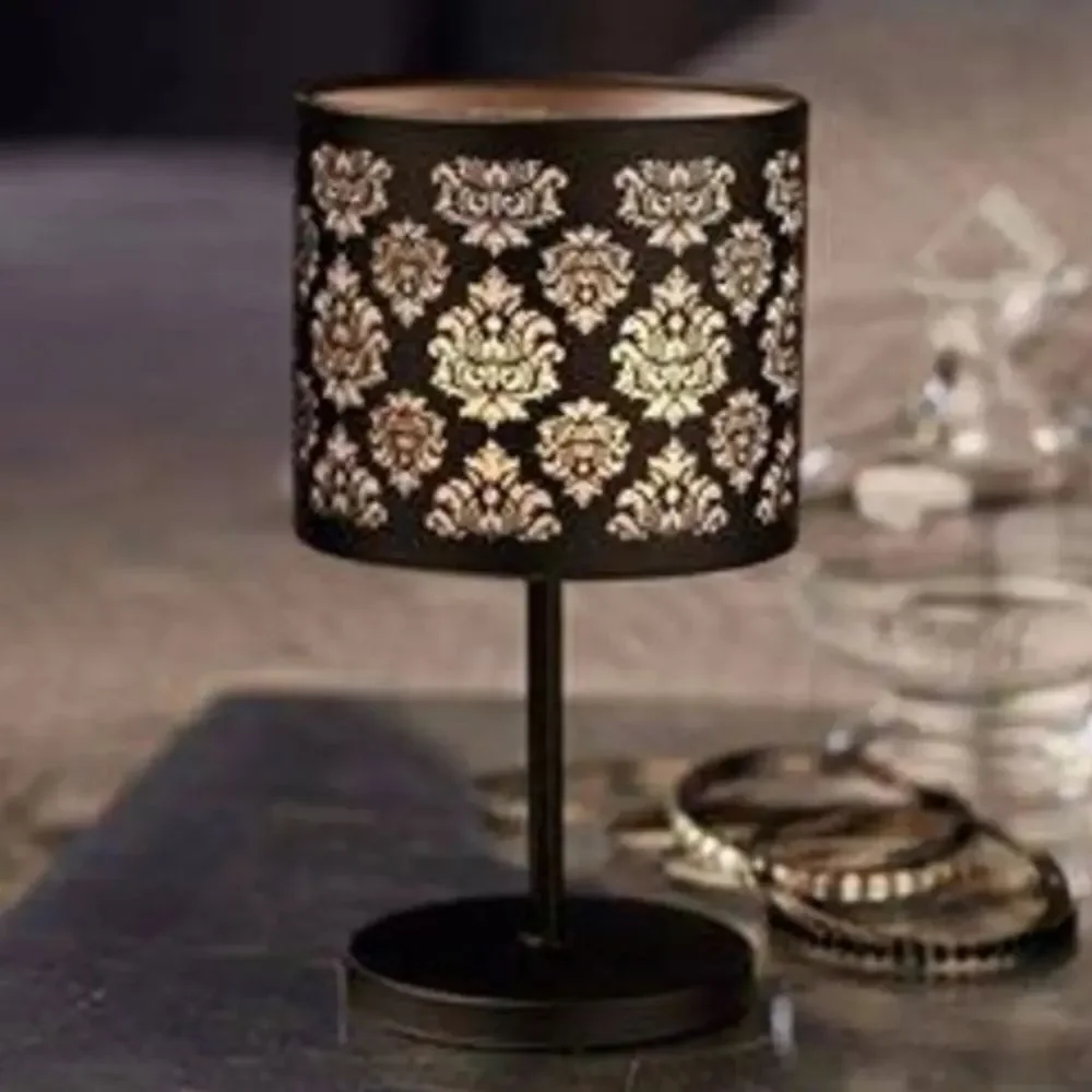 🩵NIB Partylite Black Boudoir Tealight/Votive Candle Lamp - Picture 5 of 16